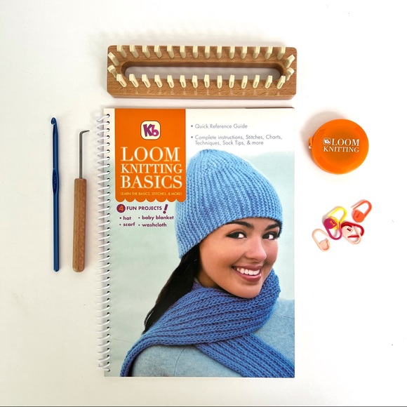 Kb Loom Knitting Basics and Boye Long Knitting Loom Bundle - Picture 2 of 8